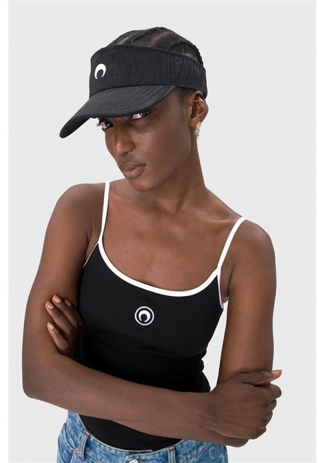 moire visor woman black MARINE SERRE | UHG037A CWOV0030BK99